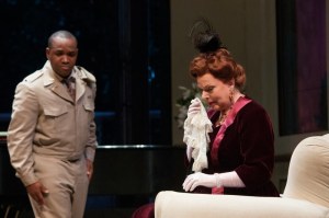 Brownlee and  Joyce Castle (Marquise) in Daughter at Seattle Opera; photo by Elise Bakketu